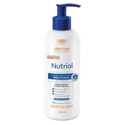 Nutriol Loção Hidratante Sem Perfume 400ml