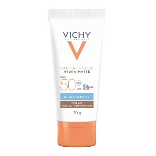 Vichy Protetor Solar Facial Capital Soleil Hydra-Matte Cor 4.0 FPS50 30g