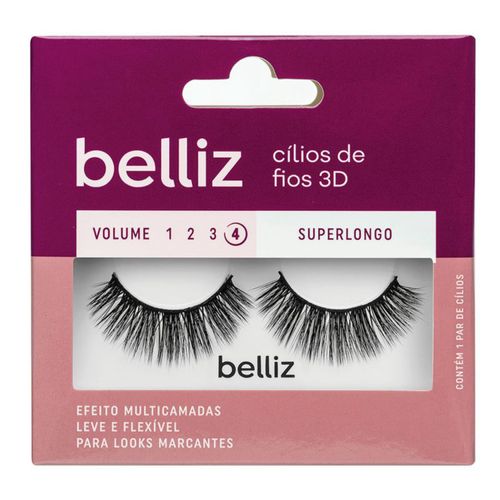 Cílios Belliz 3D Vol. 4 Superlongo - 213