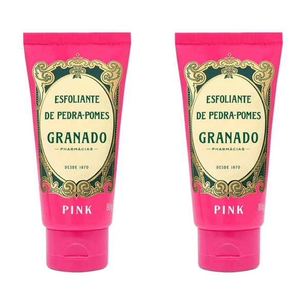 Kit com 2 Unidades de Granado Esfoliante Pedra Pomes Pink 80g