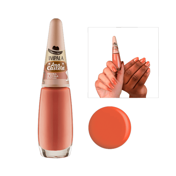 Esmalte Impala Ana Castela Comer Crem 7,5ml Segura Fivela
