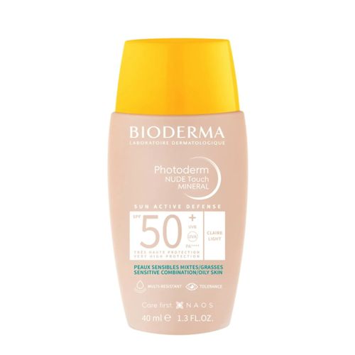 Bioderma Protetor Solar Facial Photoderm Nude Touch FPS50+ Claro 40ml