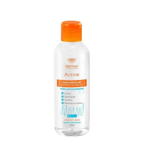 Água Micelar Facial de Limpeza Darrow Actine 100ml