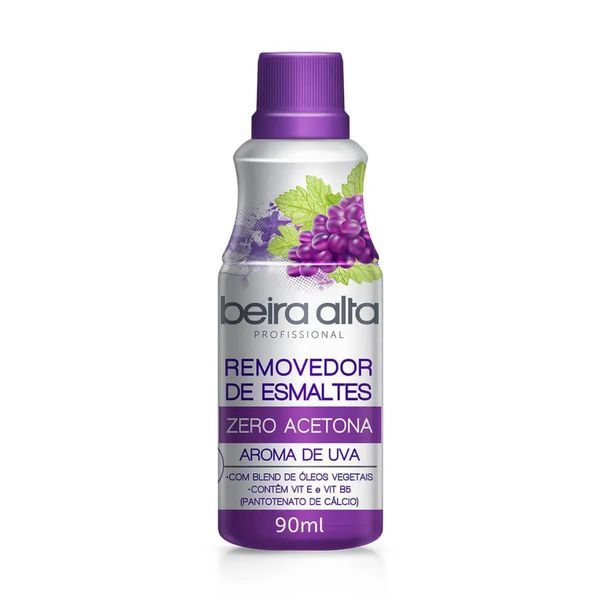 Beira Alta Removedor De Esmalte Zero Acetona Uva 90ml