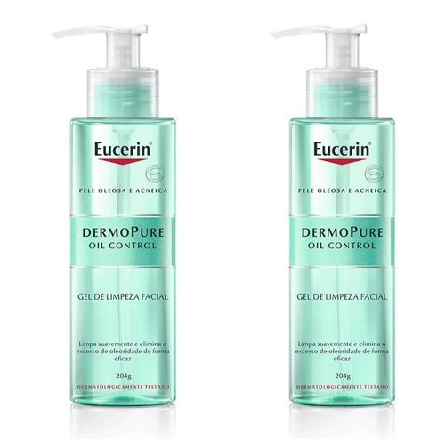 Kit com 2 Unidades de Gel de Limpeza Facial Eucerin Dermo Pure Oil Control 200ml Kit com 2 Unidades de Gel de Limpeza Facial Eucerin Dermo Pure Oil Control 200ml
