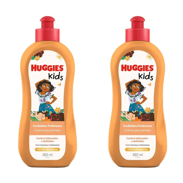 Kit com 2 Unidades de Creme de Pentear Huggies Kids Cachinhos Poderosos 360ml