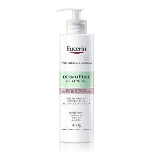 Gel De Limpeza Facial Concentrado Eucerin - Dermopure Oil Control 400g