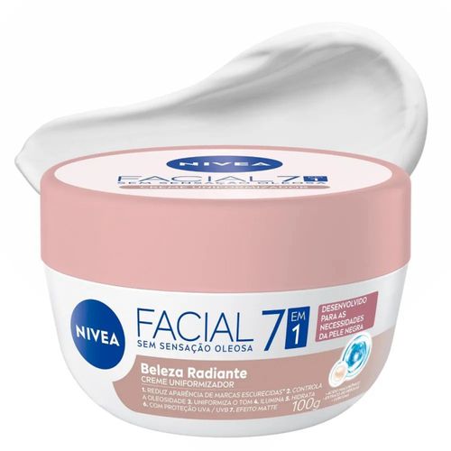 Creme Facial Nivea 100g Pele Negra