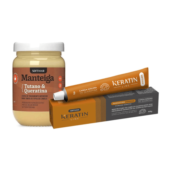 Kit Soft Hair Tutano + Queratina Reconstrução Capilar