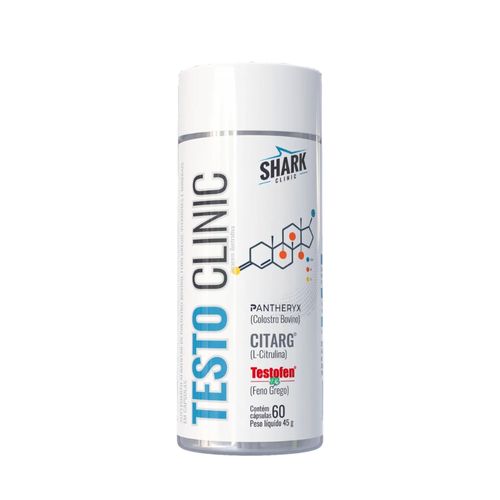 Testo Clinic 60 Caps Linha Clinc - Sharkpro Suplementos