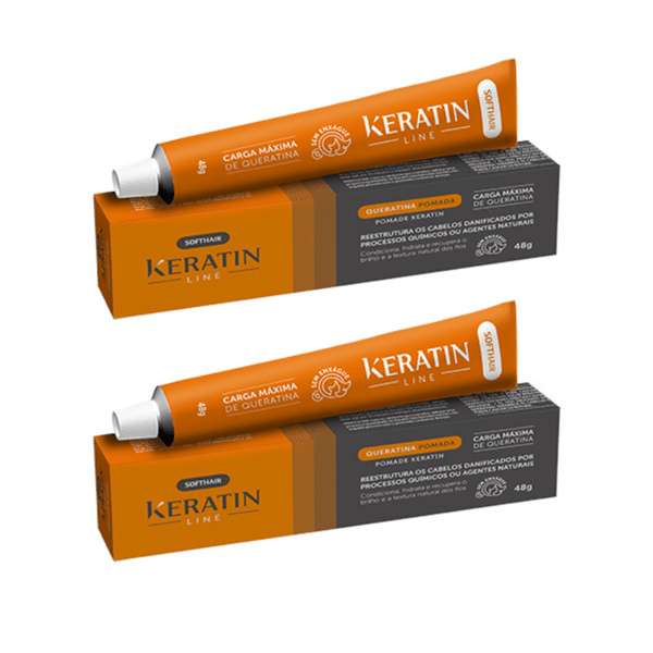 2un Queratina 2 Em 1 Para Cabelo Soft Hair Força Antifrizz