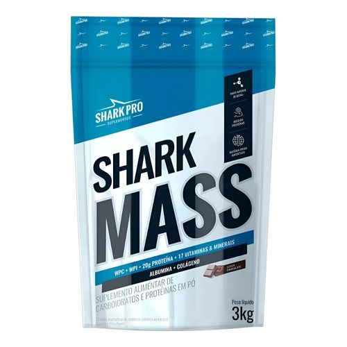 Shark Mass Pouch 3kg Chocolate - Sharkpro Suplementos