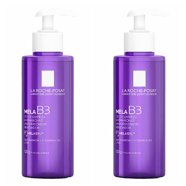 Kit com 2 Unidades de Gel De Limpeza La Roche-Posay Antimanchas Mela B3 120g