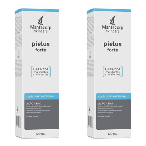 Kit com 2 Unidades de Loção Fortalecedora Pielus Forte 120ml
