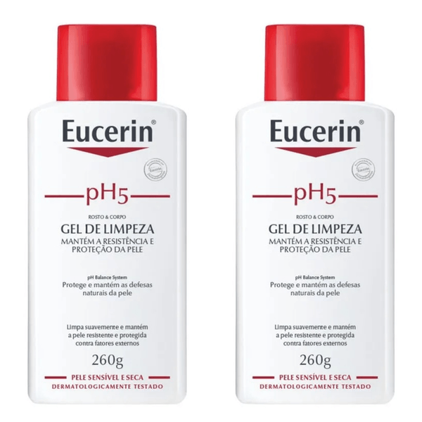 Kit com 2 Unidades de Eucerin Ph5 Gel De Limpeza 250ml