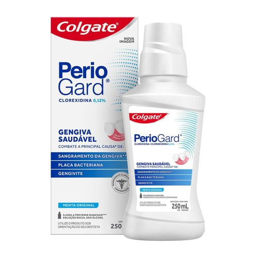 Kit com 2 Unidades de Enxaguante Antisséptico Bucal Colgate Periogard Sem Álcool 250ml