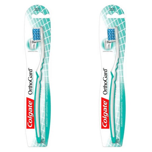 Kit com 2 Unidades de Colgate Escova Dental Orthogard