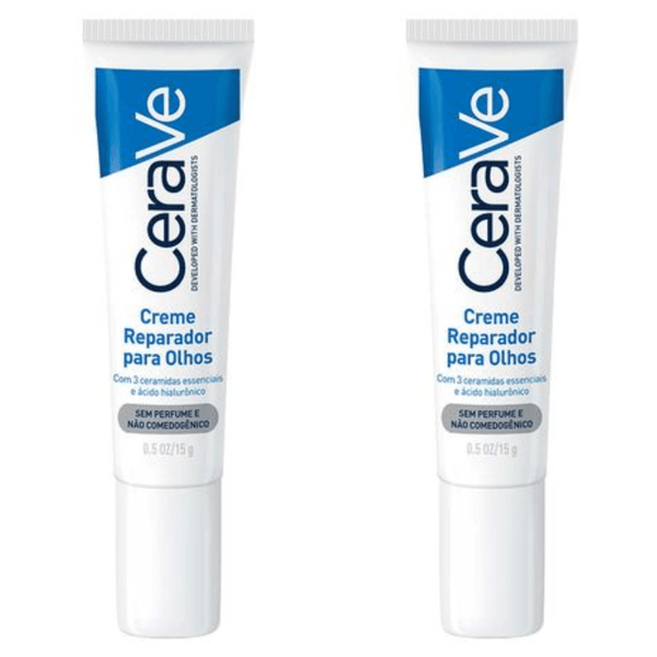 Kit com 2 Unidades de CeraVe Creme Reparador para olhos 15 ml