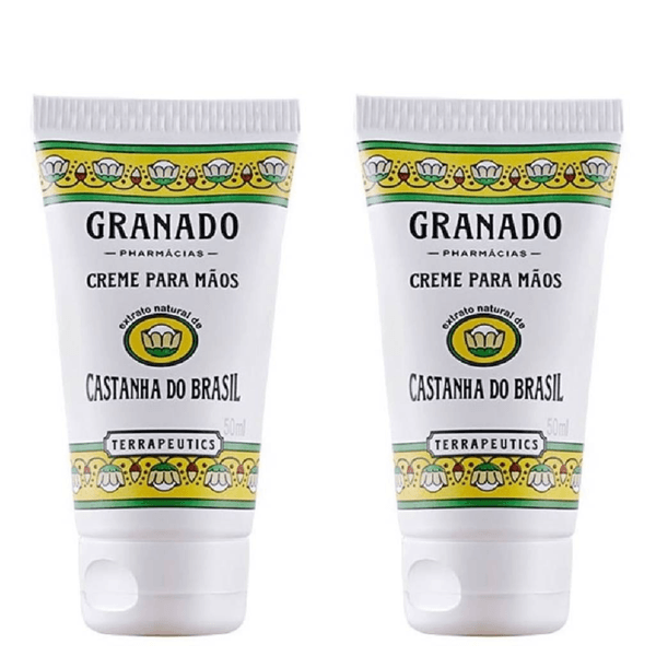 Kit com 2 Unidades de Creme para Mãos Castanha do Brasil Granado Terrapeutics Bisnaga 50ml