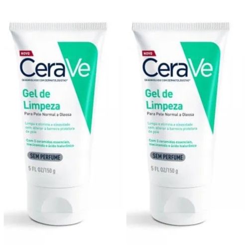 Kit com 2 Unidades de Cerave Gel De Limpeza 150g