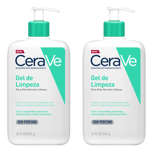 Kit com 2 Unidades de Cerave Gel De Limpeza 454g