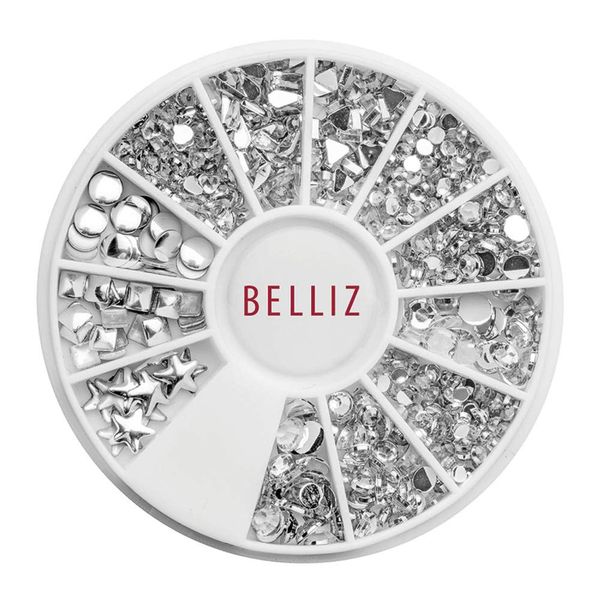 Adereços Para Decoração De Unhas Belliz Prata