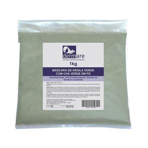 Argila Verde Com Chá Verde 1kg - Dermare