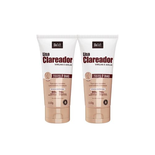 Kit 2 Lisa Claredor Bisnaga Bio Soft 110g