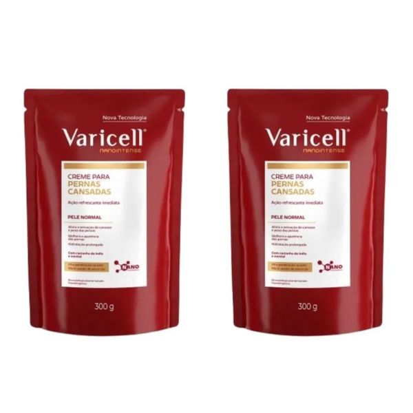 Kit com 2 Unidades de Varicell Creme Nanointense Refil Divecom 300g
