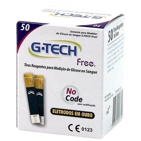 Tiras Reagentes G Tech Free 50 tiras Único Único