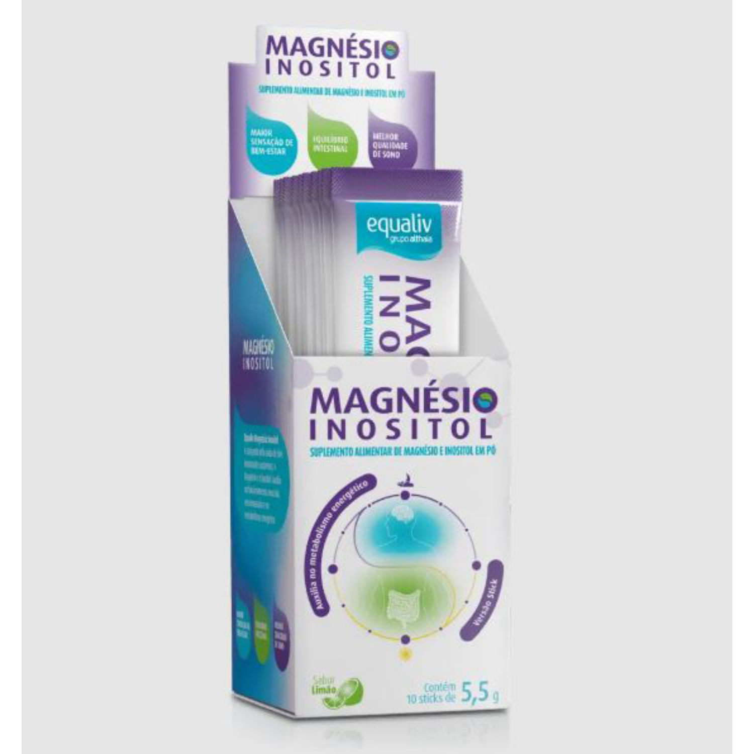 Magnesio inositol 10 stick Equaliv