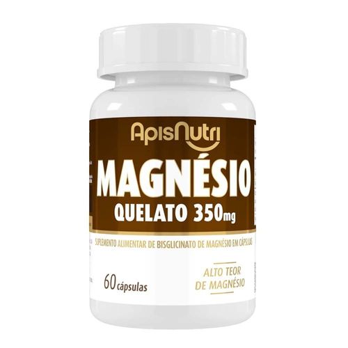 Magnésio Quelato ApisNutri 60 Cápsulas Sem sabor 60 cápsulas