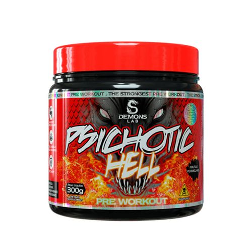 Pré-Treino Psichotic Hell 300g Fruit Punch Demons Lab