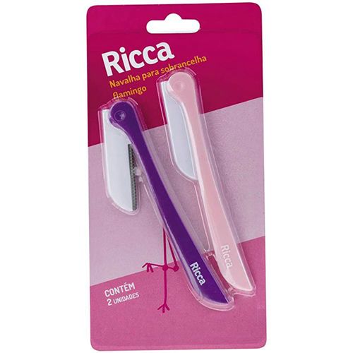 Navalha Para Sobrancelha Ricca Flamingo