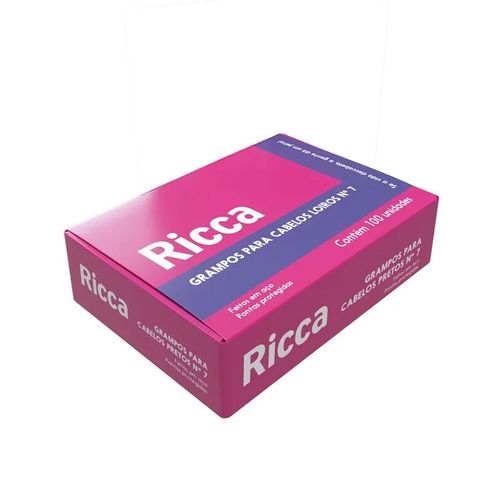 Grampo Para Cabelo Nº7 Loiro Caixa C/ 100Pcs Ricca