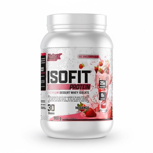 Whey Protein Isolada 900g Isofit Morango Nutrex