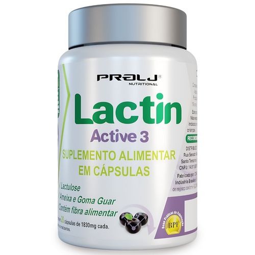 Lactin Active 3 | 20 cápsulas softgel | Ameixa, Goma Guar e Lactulose Prolj Nutritional LACTIN ACTIVE 3 1700MG 20 CAPS SOFTGEL