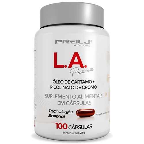 L.A PREMIUM CÁRTAMO+CROMO PICOLINATO 1450MG 100 CÁPSULAS
