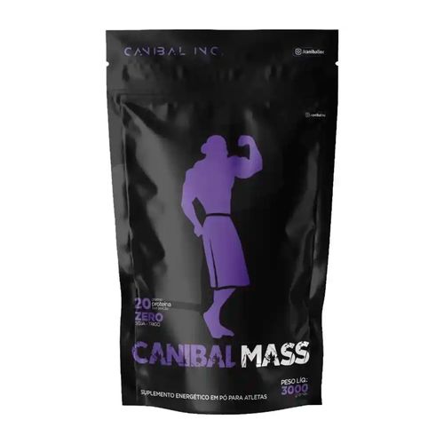 Hipercalórico Canibal Mass 3kg Morango Canibal Inc