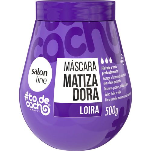 Máscara Matizadora Loira Salon Line #Todecacho Roxa 500g