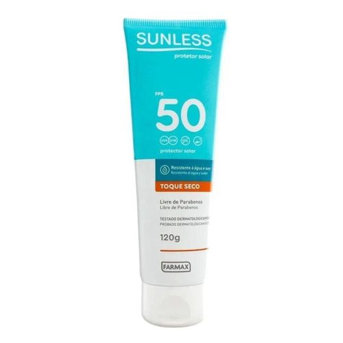 Sunless Protetor Solar Fps50 Toque Seco 120g
