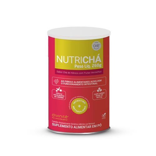 NUTRICHÁ 260 gr Chá de HIbisco com Frutas Vermelhas Divinitè