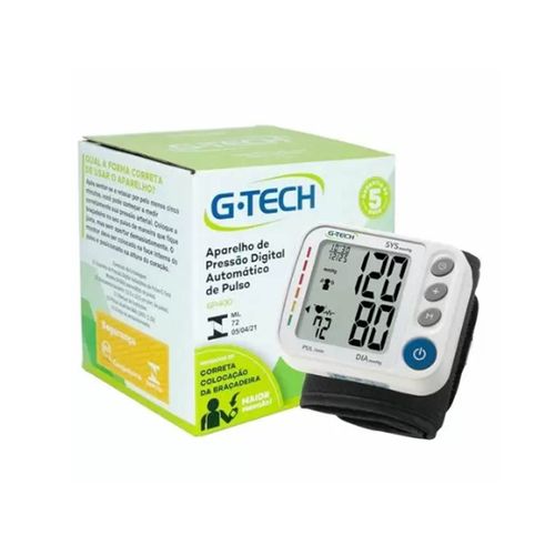 Aparelho De Pressao Digital Automatico De Pulso G-Tech Gp400 Gp400
