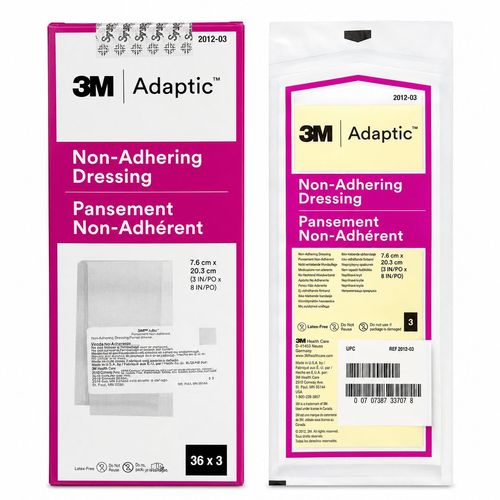 Curativo Adaptic Não Aderente com Petrolatum 3M 7.6cmX20.3cm (3Unidades)