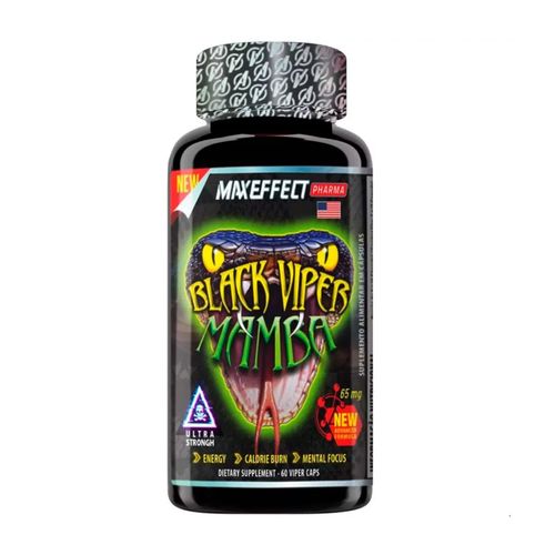 Termogênico Black Viper Mamba 60 Capsulas Max Effect Pharma