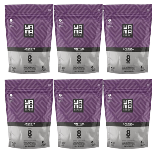 Kit Pó Descolorante Ametista Refil  300g com 6/un