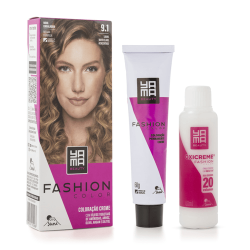 Coloração Yamá Beauty Care Mini Kit Fashion Color 9.1