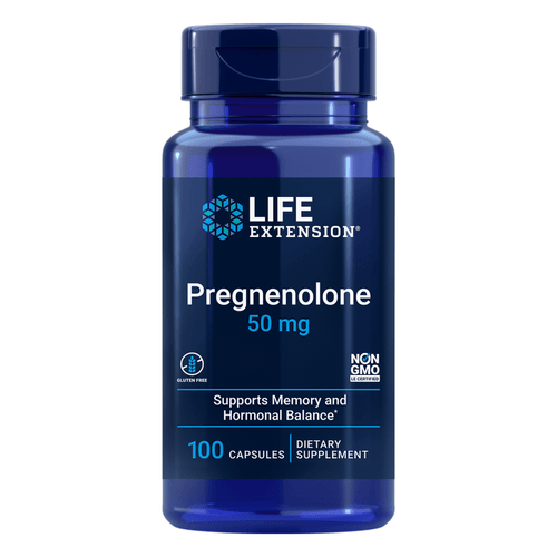Pregnenolona 50mg 100 Cápsulas Life Extension
