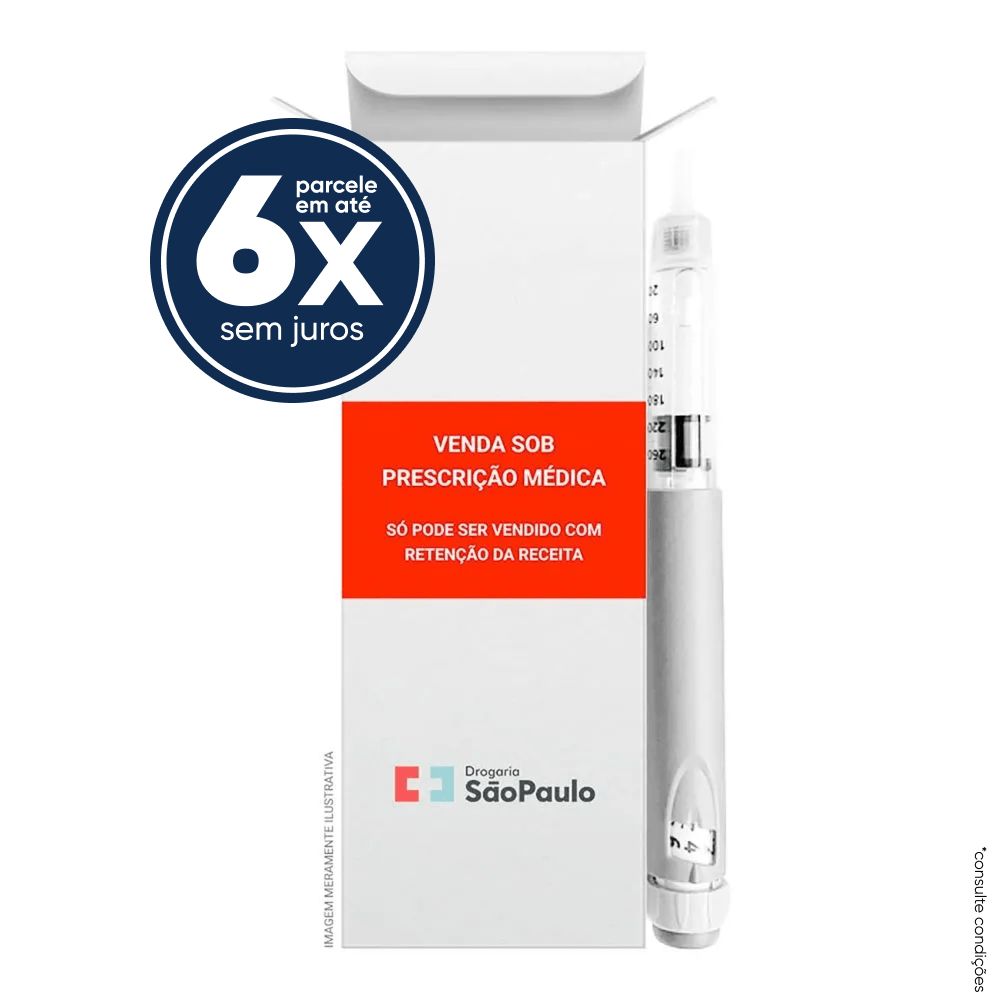 Saxenda Liraglutida 6mg/ml 3ml Solução Injetável 3 Canetas Descartáveis