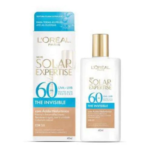 Protetor Solar Expertise Facial FPS60 3.0 Fluido Com Cor 40ML